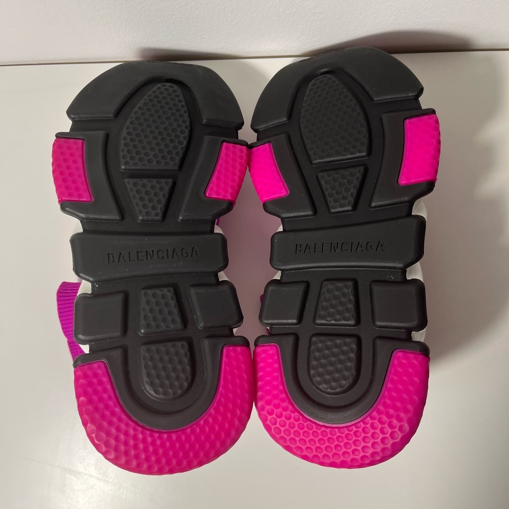 Balenciaga Fuchsia Speed Sock Knit Chunky Trainers Sneakers - Picture 10 of 10